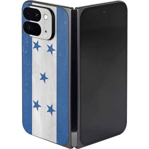 Honduras Flag Distressed Google Pixel 9 Pro Fold Skin